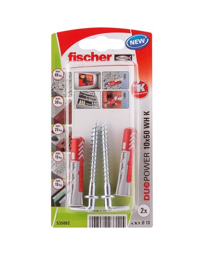 Bandhakar Fischer DuoPower 535002 Dobbar 2 antal Ø 10 x 50 mm