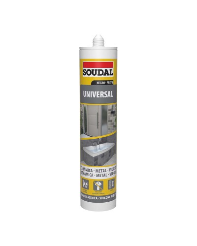 Silikoni Soudal 115926 Universaali Musta 280 ml