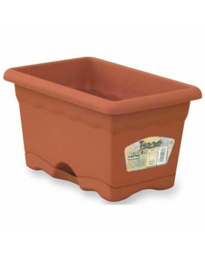 Maceta Plastiken Terracota 50x20cm de Polipropileno Resistente
