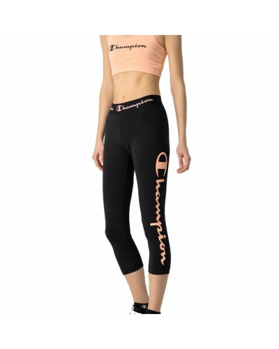 Sport leggings for Women Champion Quick-Dry Script Logo Crop Black