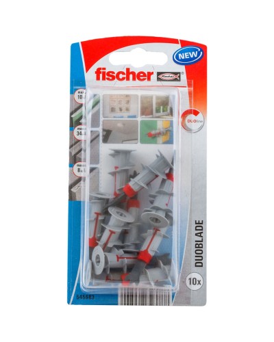 Fischer Duoblade: Universal Nylon Toggle Anchors 10-Pack for Efficient Fixing
