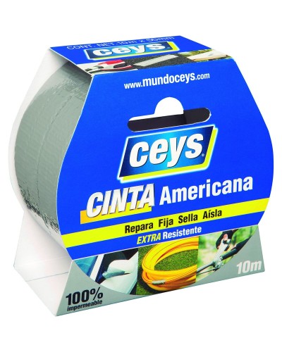 Ducttape Ceys 10 m x 50 mm Zilverkleurig