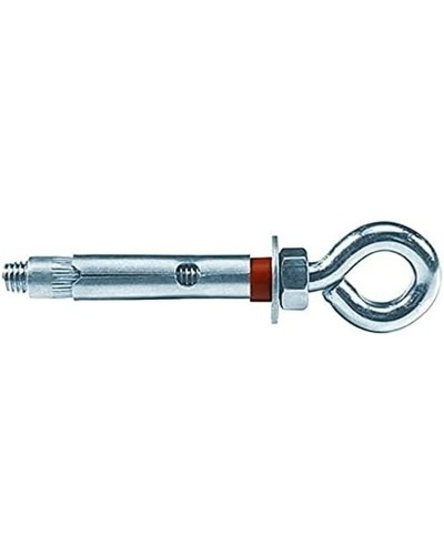 Gancho Atornillable Fischer de 8 mm x 60 mm, Cerrado y Resistente para Fijaciones Efectivas.
