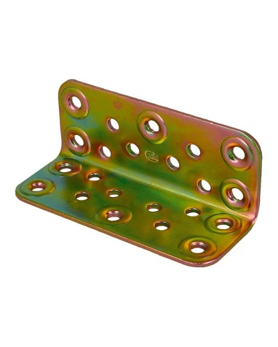 AMIG Angle Bracket in Gold Bichromated Steel 10 x 10 cm
