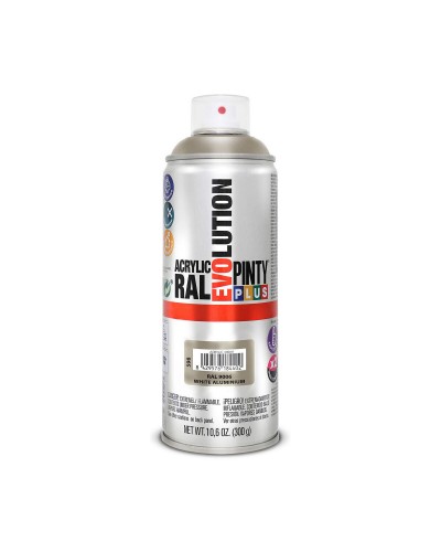 Pintyplus Evolution Sprühlack Aluminiumweiß RAL 9006, 400 ml
