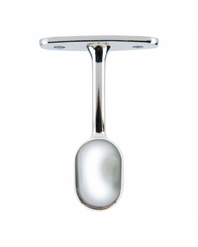 Stor Planet Kleiderstangenhalter, oval, verchromt, 2,5 x 1,5 cm (2er-Pack)
