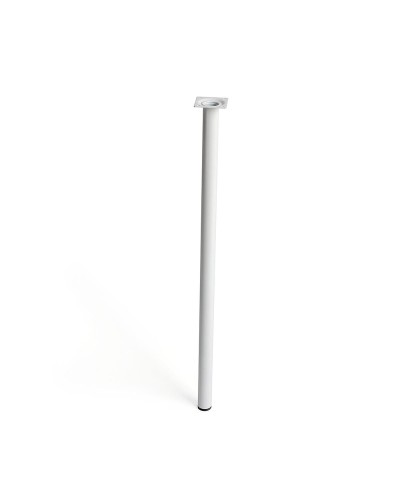 Gambe per mobili Rei in Acciaio Bianco Ø3 cm x 70 cm