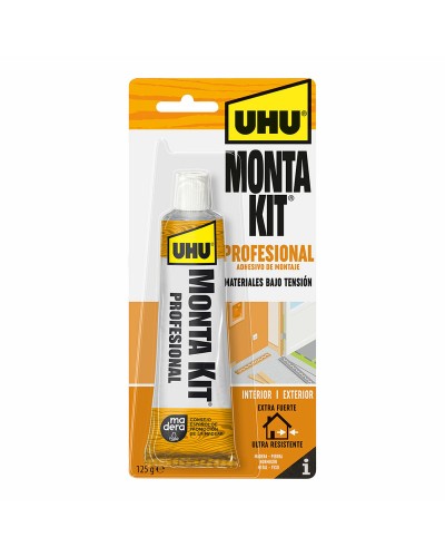 UHU Montakit Professional Sealant 125 g - White - Waterproof and Transparent
