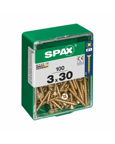 SPAX Flat Head Wood Screws (3.0 x 30 mm)
