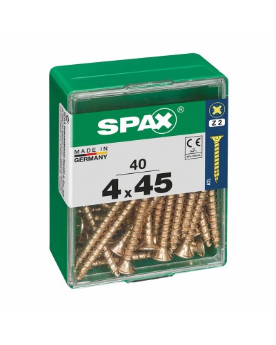 Schroefdoos SPAX Houten schroef Platte kop (4 x 45 mm) (4,0 x 45 mm)