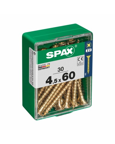 Schroefdoos SPAX Houten schroef Platte kop (4,5 x 60 mm)