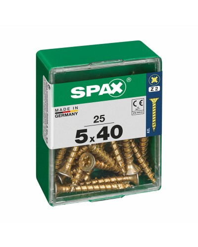 SPAX wood screws: Countersunk head, 5 x 40 mm, for carpentry work
