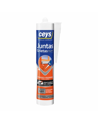 Mastic Silicone Blanc Ceys 280 ml pour Joints Étanches
