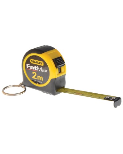 Stanley FatMax Mini Schlüsselanhänger Maßband | ABS-Kautschuk | 2 m x 13 mm
