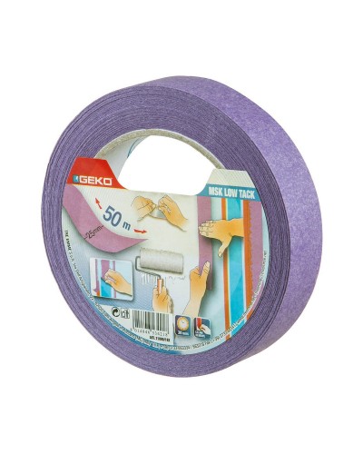 Geko Adhesive Tape: 25mm x 50m - High adhesion, resistant
