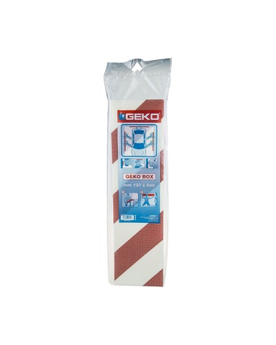 Pare-chocs Geko 50 x 13,7 cm Rouge/Blanc pour Protection Voiture
