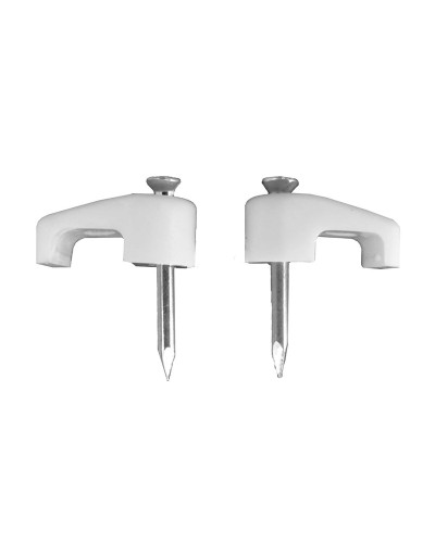 Clavijas Lapafil de 2 x 2,5 mm para cables - Juego de 100, color blanco
