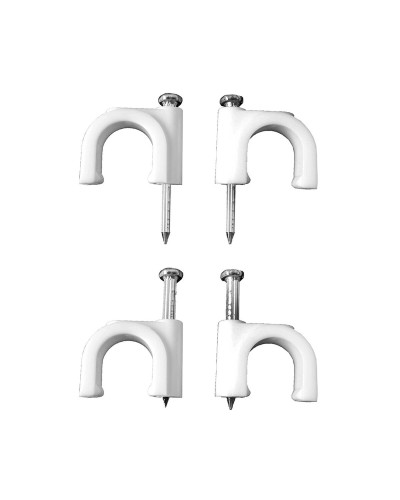 Häftklamrar Lapafil Nº 4 2 x 0,50 mm Vit Kablar 100 antal