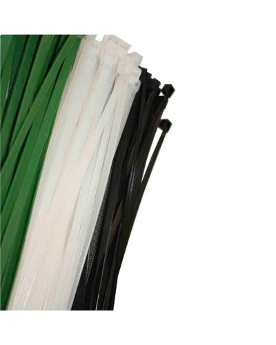 Nylon kabelbinders EDM Wit 100 Stuks 250 x 4,8 mm