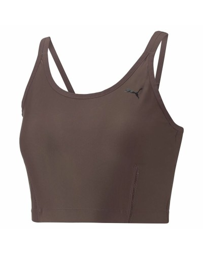 Puma Studio Ultrabare Débardeur de Sport à Bretelles Femme - Marron, Soutien Léger
