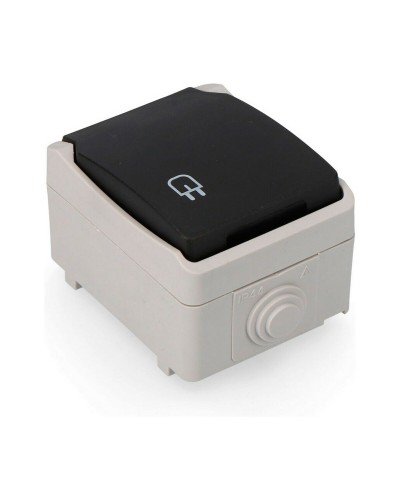 Base per Spina EDM 16 A Grigia con Coperchio - Soluzione Affidabile per Applicazioni Elettriche