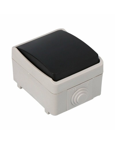 Interruptor Bipolar Solera IP44 6,5 x 8 x 5,5 cm, Impermeable para Exteriores
