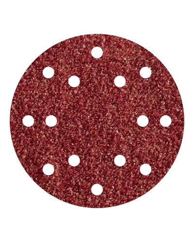 Disques abrasifs Wolfcraft grain 80 pour ponceuses orbitales, Ø 125 mm
