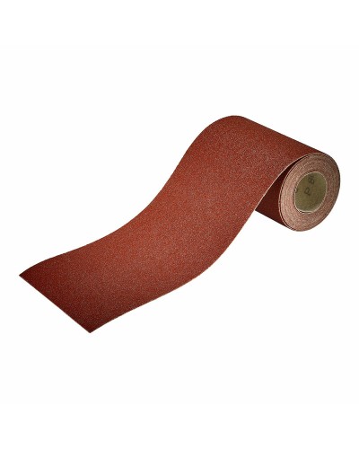 Papier abrasif Wolfcraft grain 80, rouleau de 4 m x 115 mm, gros grain.
