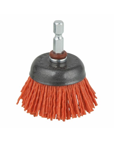 Spazzola a Tazza Wolfcraft Ø 50 mm per Pulizia e Sbavatura Metalli
