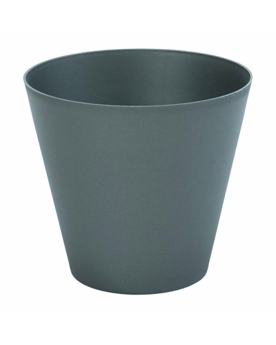 Maceta Antracita Plastiken, Ancho 32 cm - Decoración para Interior y Exterior
