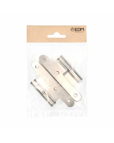 Bisagra EDM PN07, Izquierda, 100 x 58 mm, Acero Inoxidable | para Puertas Interiores
