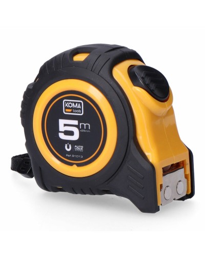 Metro a Nastro Koma Tools Magnet ABS, 5 m x 25 mm, Nastro Magnetico per Misurazioni Precise