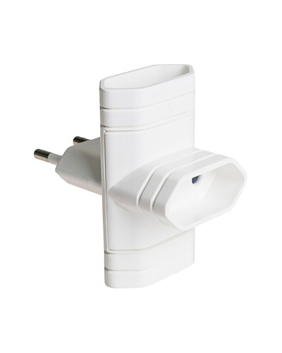 Adattatore Presa Triplo Solera 6009 - 250 V, 10 A, 2300 W, Bianco