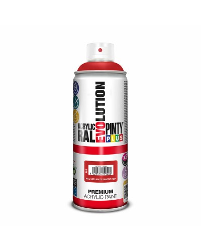 Sprejfärg Pintyplus Evolution RAL 3020 Traffic Red 400 ml Matt