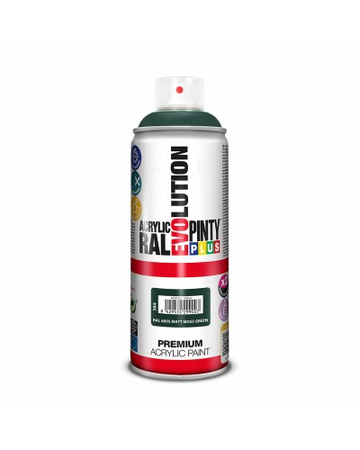 Pintyplus Evolution Pintura en Spray Verde Musgo RAL 6005 400 ml Acabado Mate
