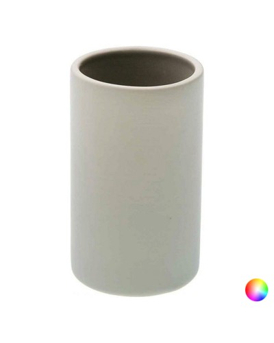 Portaspazzolini Bagno in Plastica - Blu 6,5 x 6,5 x 11 cm