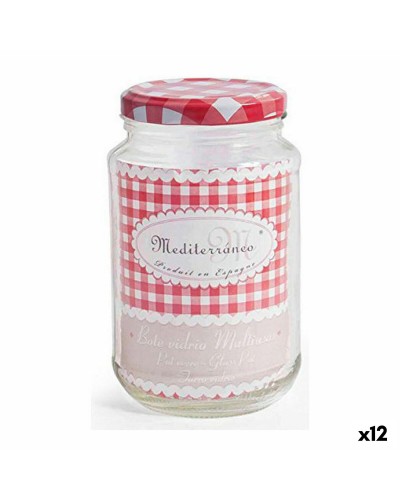 Tarros Multiusos de Vidrio Mediterráneo A-370 | 370 ml | 7,2 x 12 cm | Paquete de 12
