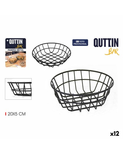 Brotkasten Metall Rund Quttin | 20 x 5 cm | 4 mm | 12er Pack
