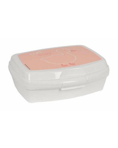 Safta Contenitore per Sandwich con Design Patito Rosa, in Poliuretano, Dimensioni: 17 x 6 x 14 cm