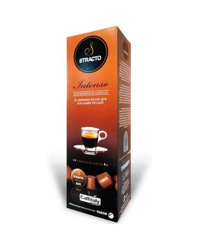 Capsules de Café Stracto Intenso - Boîte de 10 Capsules - Café Intense et Aromatique
