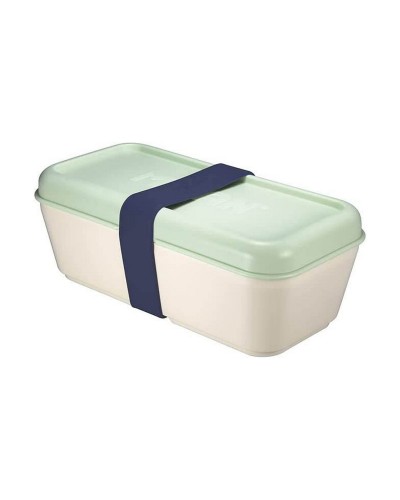 Milan Lunch Box, Rectangular, Green, 750 ml, Plastic
