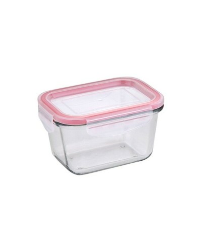 Boîte à déjeuner Toledo de 450 ml en verre borosilicate et polypropylène, hermétique.
