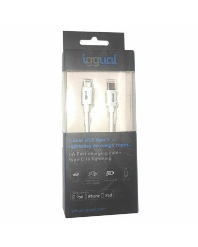 iggual USB-C to Lightning Cable - Fast Charging iPhone/iPad - 1 Meter
