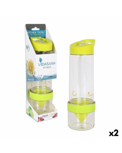 Pullo Kitchen Tropic Keltainen Sekoitin 7,5 x 24,5 cm (2 osaa)