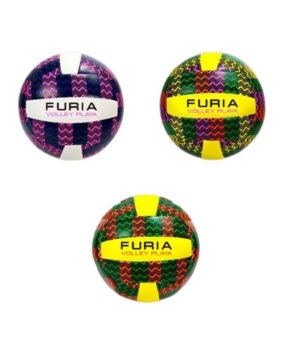 Balón Voleibol Furia Cuero - Entrenamiento & Partidos - Excelente Agarre
