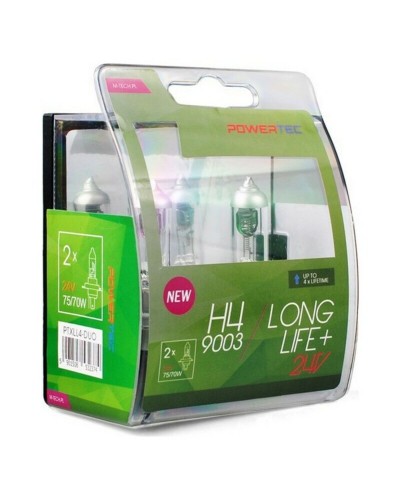 M-Tech H4 Long Life Light Bulbs, 2 Pcs Set, Car Incandescent
