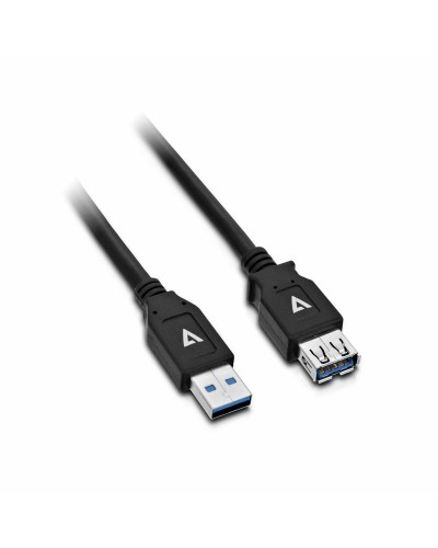 Câble USB 3.0 V7 Extension 2m Noir - Haute Vitesse
