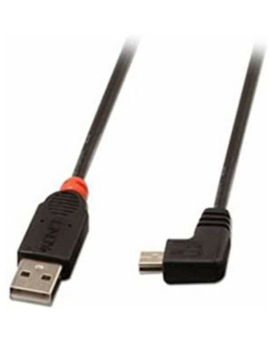 LINDY Cavo USB 2.0 A - Mini USB B, 2m, Nero - Trasferimento Dati Veloce
