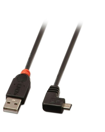 LINDY Cable USB 2.0 A - Micro USB B, 1m Negro - Carga & Transferencia
