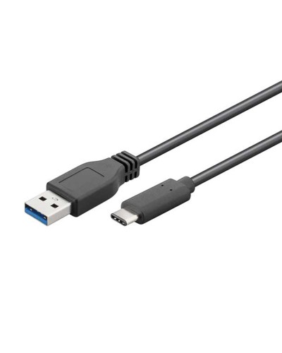 USB A - USB C kaapeli EDM Musta 1 m